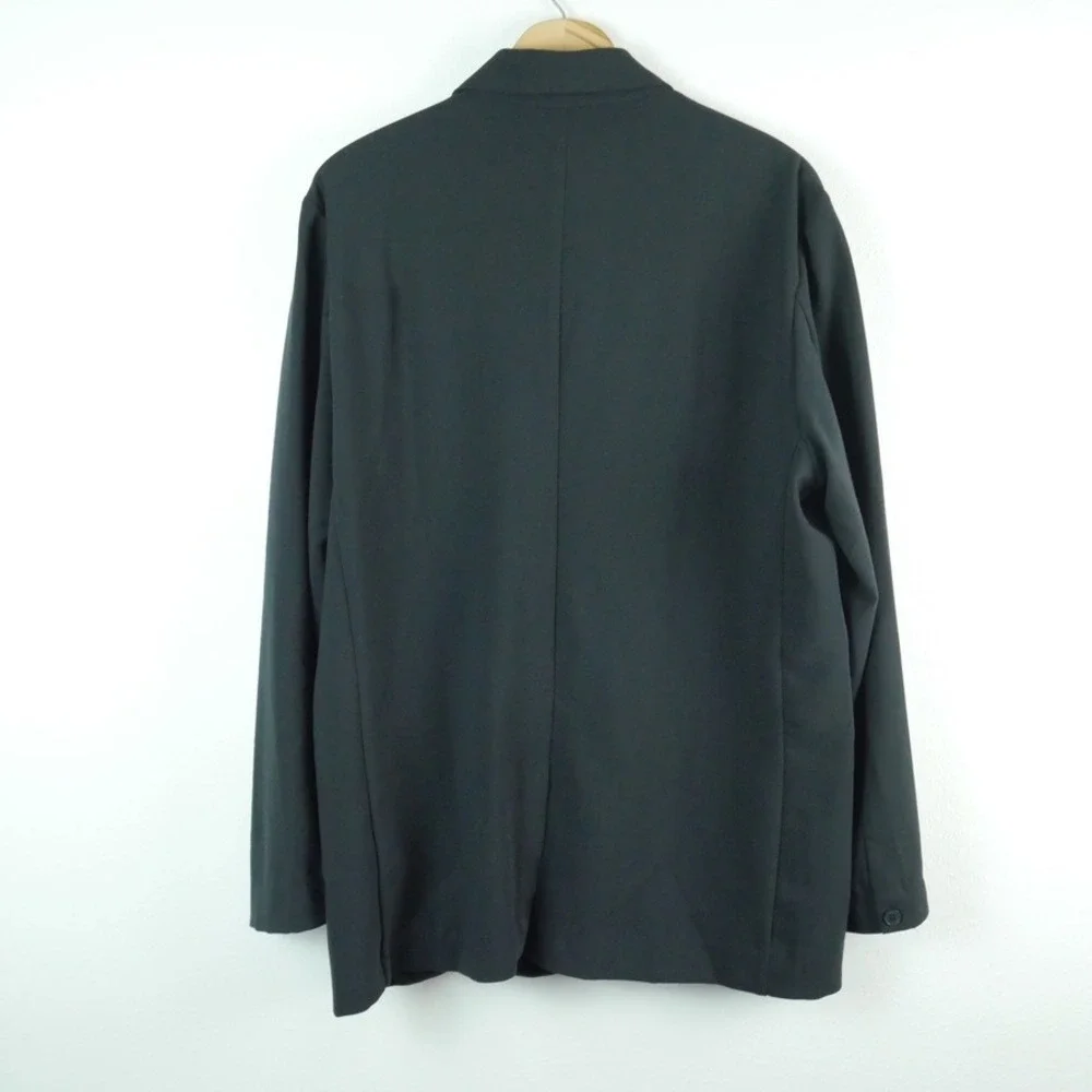 BYLT Premium Basics Mens Pro Blazer Black Two Button Jacket XL Performance